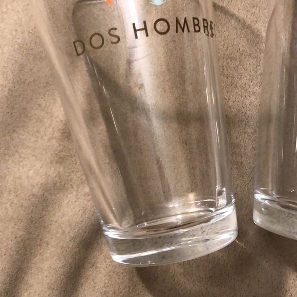 🫏🫏 Set of Two Dos Hombres Glasses. One new one used. - Picture 3 of 14